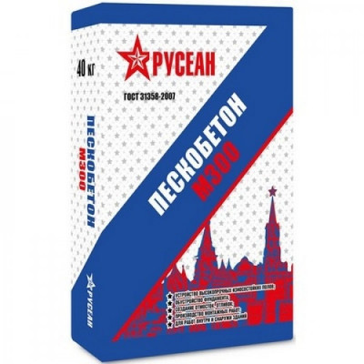 Пескобетон (ЦПС) М300 Русеан 40 кг