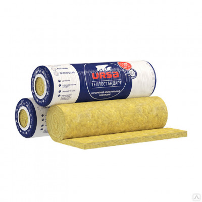 Утеплитель Ursa Теплостандарт 44 RN 6560х1220х50мм 16м2 0.8м3