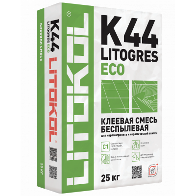 Клей плиточный Litokol Litogres K44 Eco 25 кг