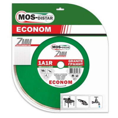 Диск алмазный 1A1R Granite Econom MOS-DISTAR 125*1,4*7*22,23 mm