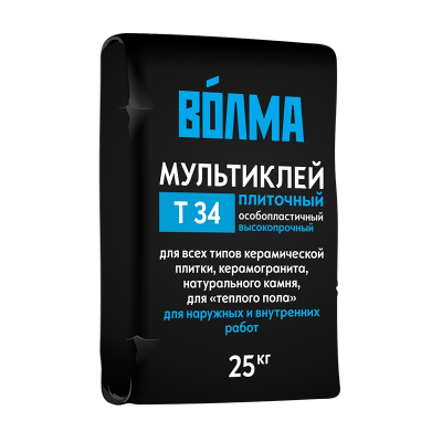 Клей плиточный Волма Мультиклей Т34 25кг