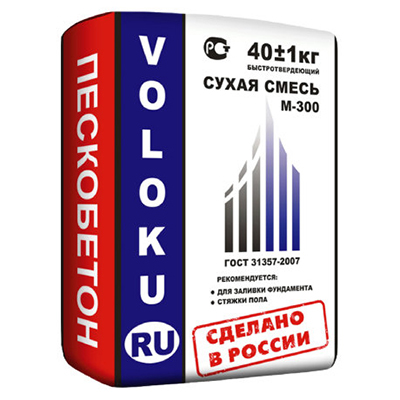 Пескобетон (ЦПС) М300 Волоку 40 кг