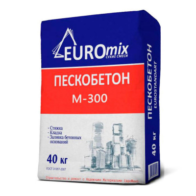 Пескобетон (ЦПС) М-300 Euromix 40 кг