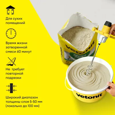 Штукатурка Vetonit профи гипс 25 кг